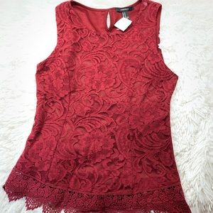 Beautiful burgandy Maroon lace top